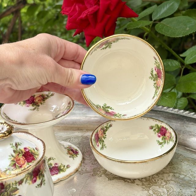 Розетка Royal Albert Old Country Roses 10 см фарфор Англия 