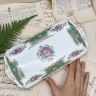 Блюдо для кекса Coalport Montrose Green 29 см Англия
