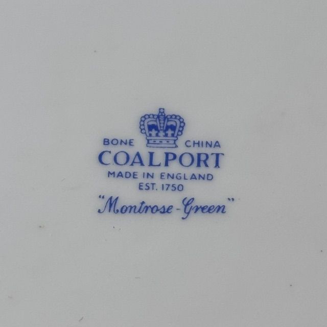 Блюдо для кекса Coalport Montrose Green 29 см Англия