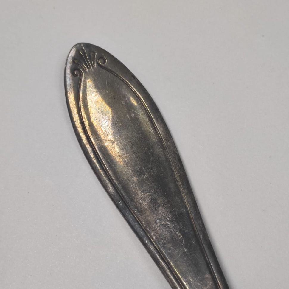 Половник 30 см сталь серебрение патина