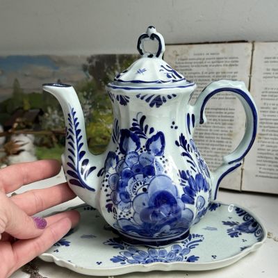 Чайник кофейник 550 мл Delft Голландия ручная роспись