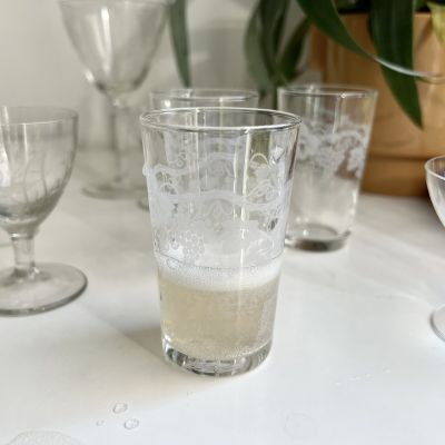 Стопка стакан 100 мл Виноград хрустальное стекло