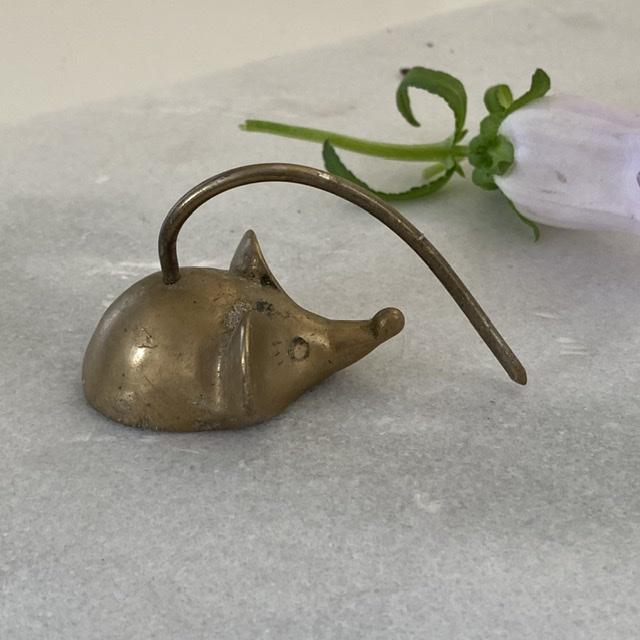 Статуэтка мини Мышь латунь