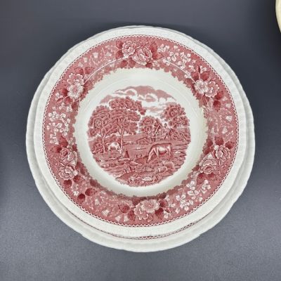 Тарелка глубокая Adams Wedgwood group English Scenic 23 см Англия       