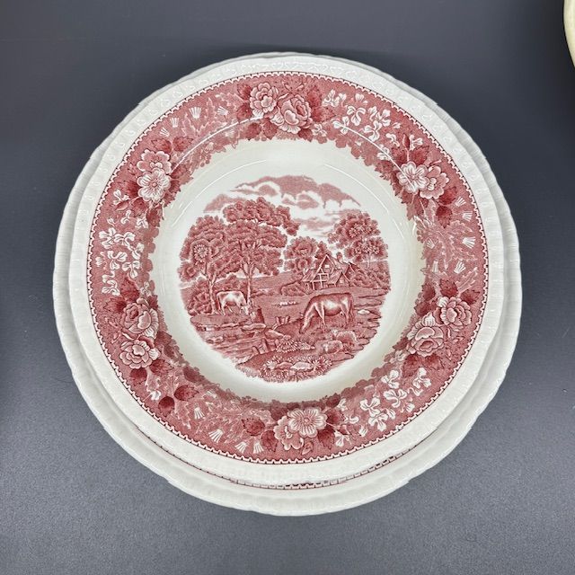 Тарелка глубокая Adams Wedgwood group English Scenic 23 см Англия       