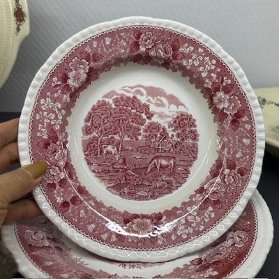 Тарелка глубокая Adams Wedgwood group English Scenic 23 см Англия       