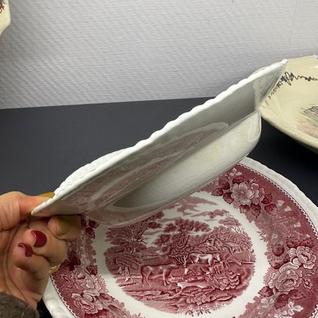 Тарелка глубокая Adams Wedgwood group English Scenic 23 см Англия       