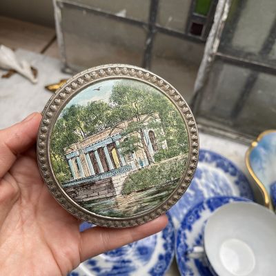 Шкатулка 11 см металл эмаль