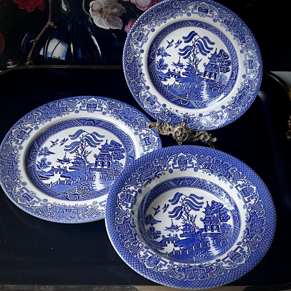 Тарелка EIT Blue Willow 25 см Англия 