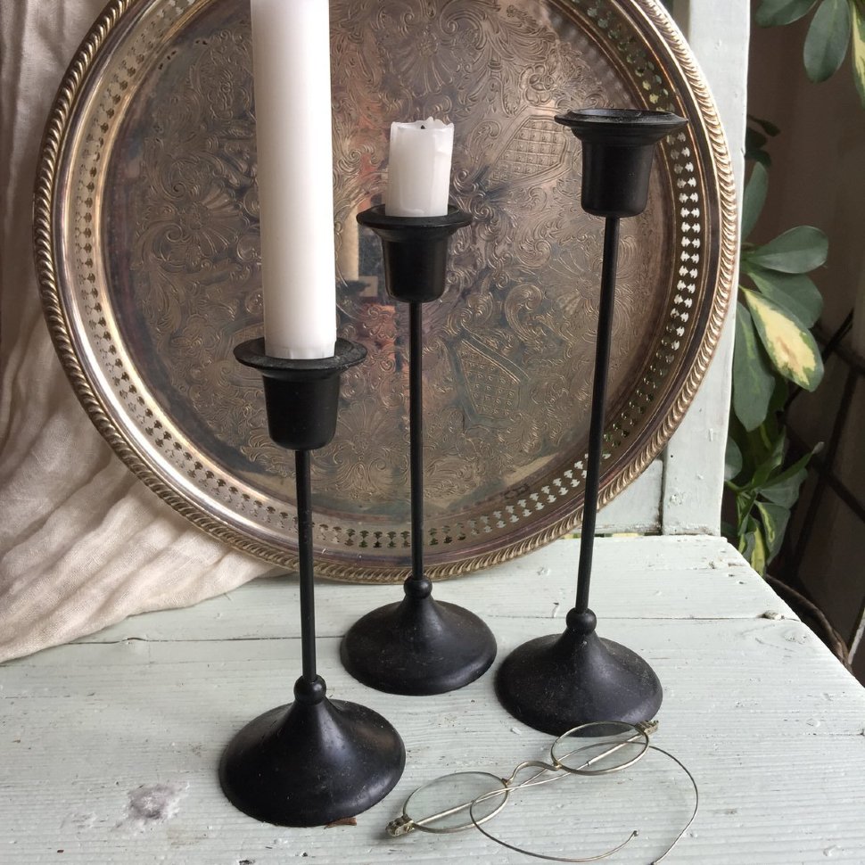 Подсвечник высокий, набор 3 шт.