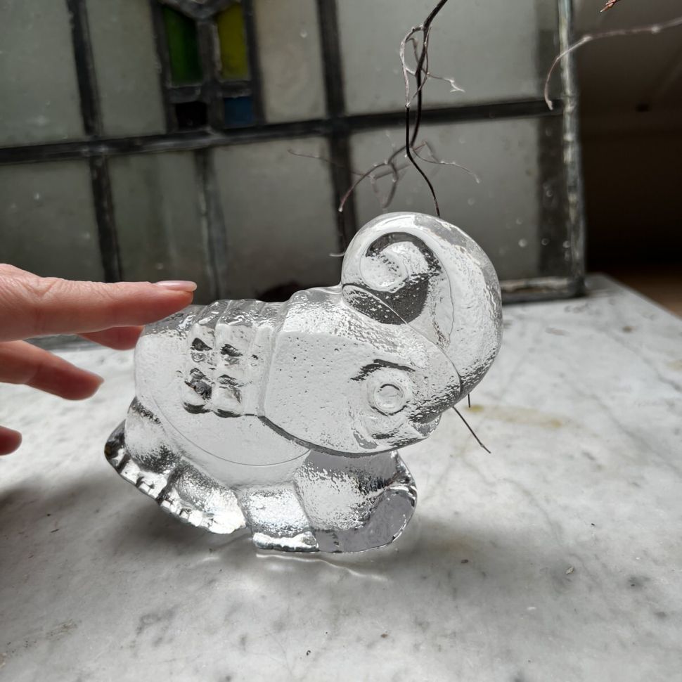 Статуэтка Слон 12 см хрусталь