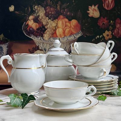 Сахарница Cenpor Limoges 15 см костяной фарфор Франция