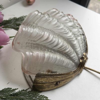 Бра Ракушка на 1 лампу 24 см стекло 