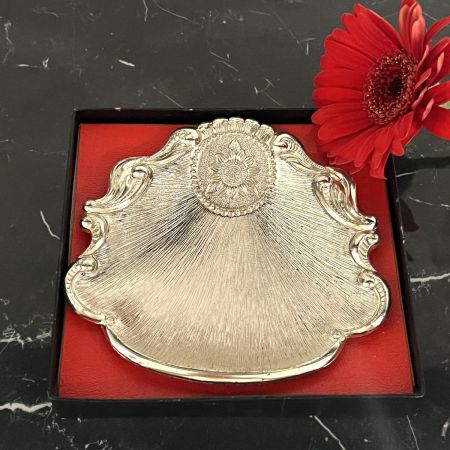 Блюдо икорница 11 см сплав Япония