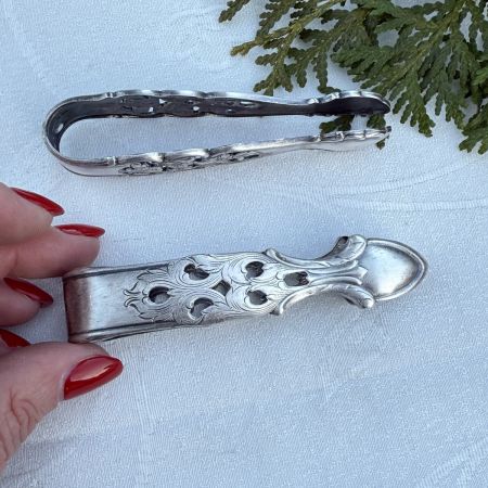 Щипцы для сахара 9 см серебрение    