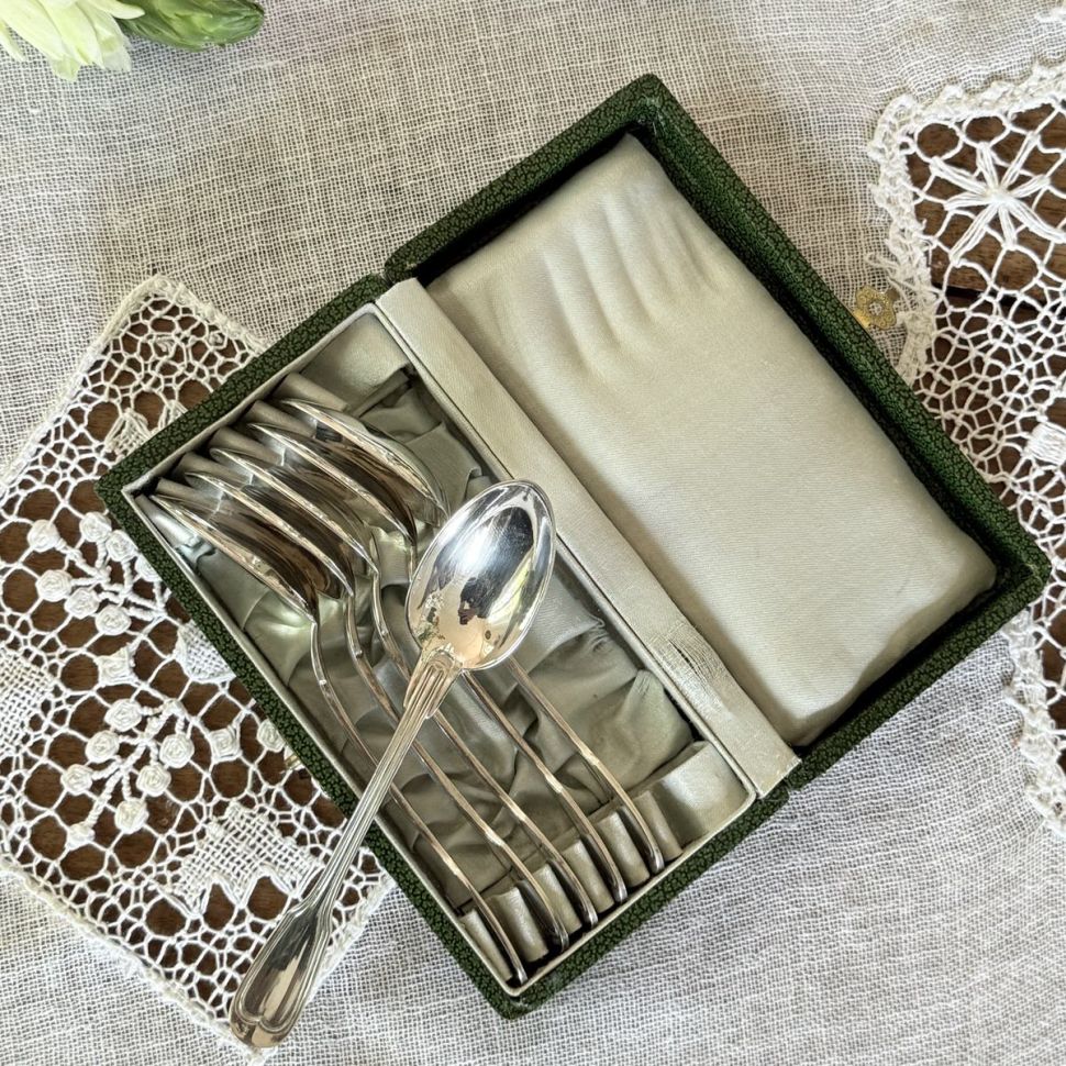 Ложка чайная 14 см серебрение Франция 1950 годы