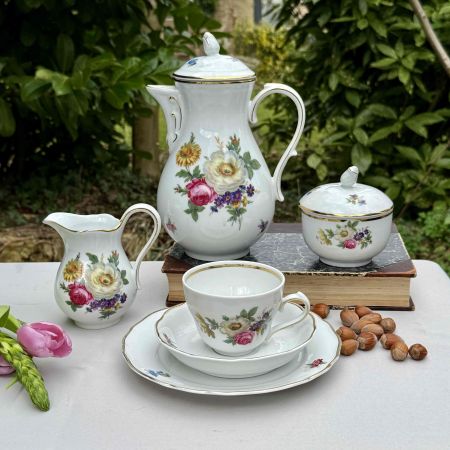 Чайник кофейник Tirschenreuth Букет Мейсон 1,3 л Бавария