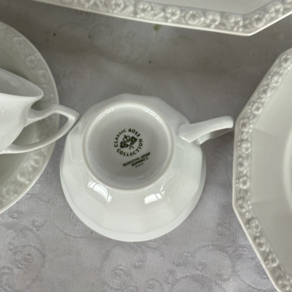 Чайная пара Rosenthal Maria Classic Rose белый 150 мл Германия