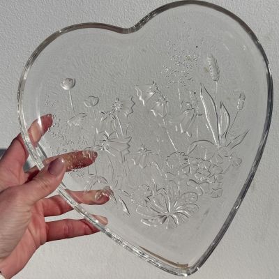 Блюдо Сердце 26 см хрусталь Германия