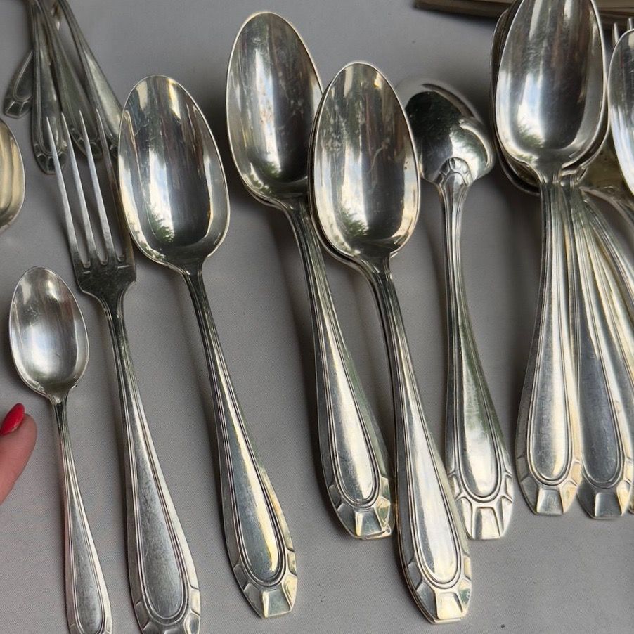 Ложка столовая Frenais 22 см серебрение Франция 