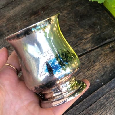 Стакан мельхиоровый Cafe Riche 150 мл.