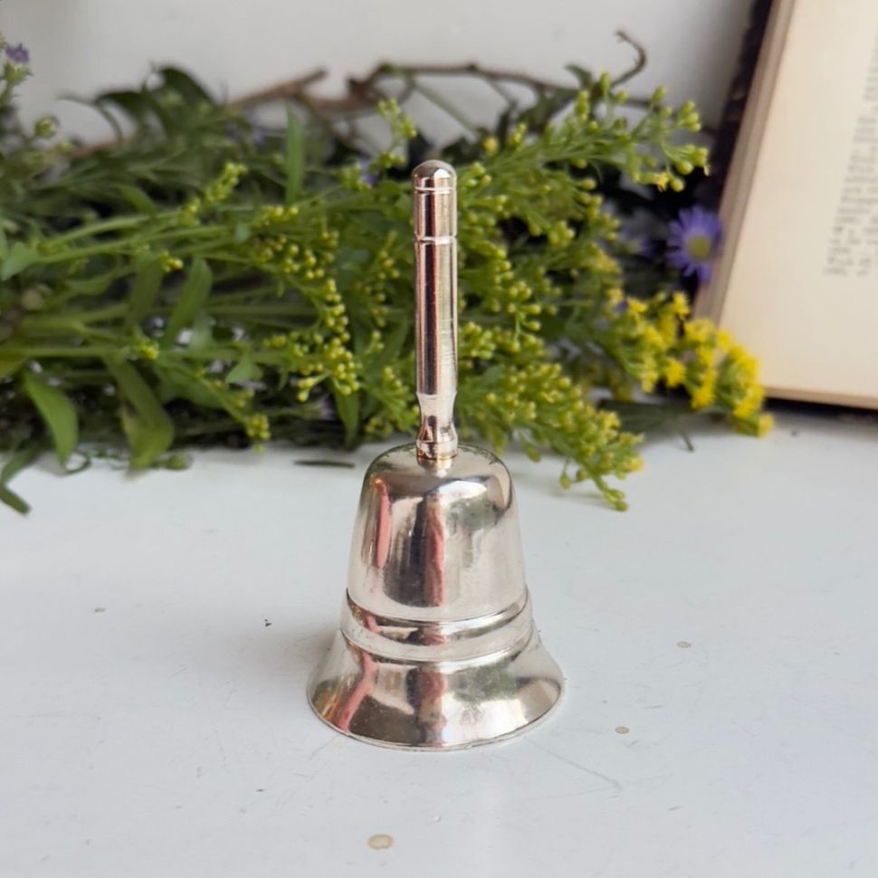 Колокольчик 9 см серебрение Англия