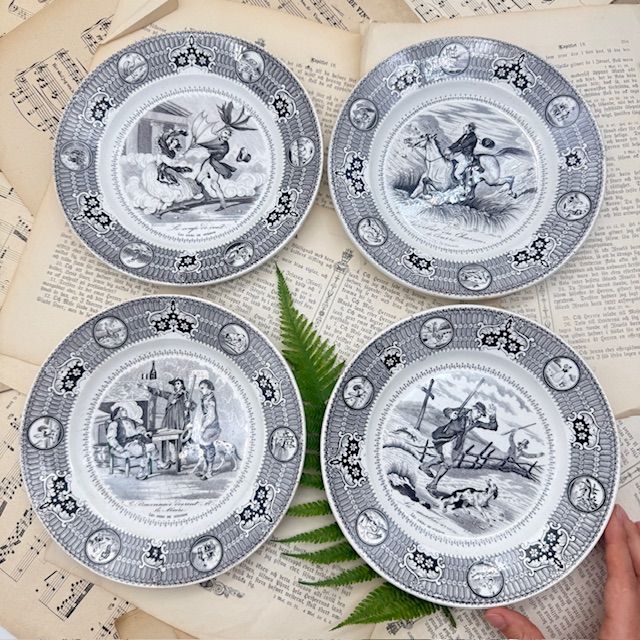 Тарелка Gien Les Jours de Guignon  20 см Франция 