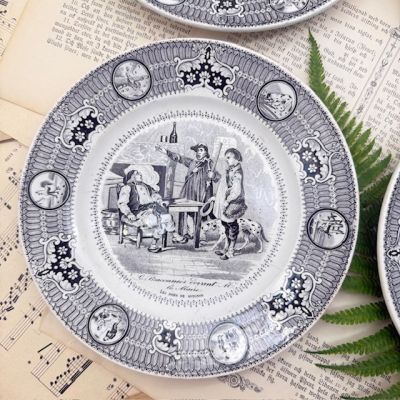 Тарелка Gien Les Jours de Guignon  20 см Франция 