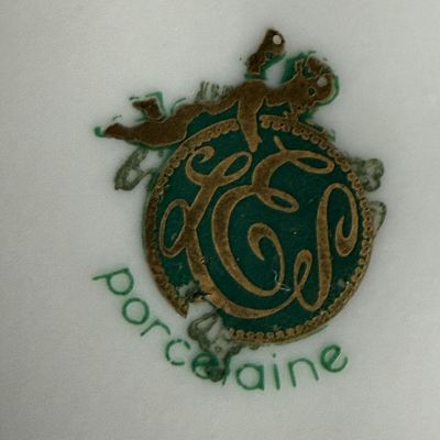 Тарелка для сыра Limoges 20 см фарфор Франция 