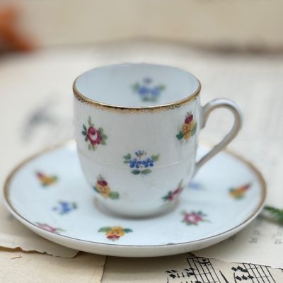 Кофейная пара Rosenthal Classic Rose Мелкоцвет 60 мл Германия 