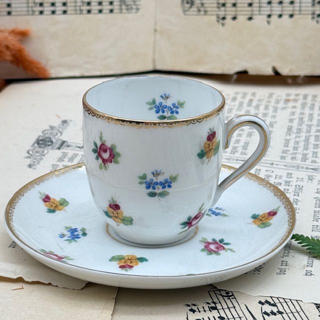 Кофейная пара Rosenthal Classic Rose Мелкоцвет 60 мл Германия 