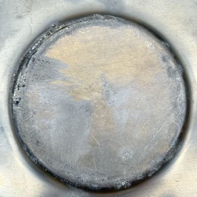 Кофейная пара в оловянном подстаканнике 100 мл фарфор Германия