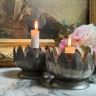 Роузбол подсвечник 13 см серебрение