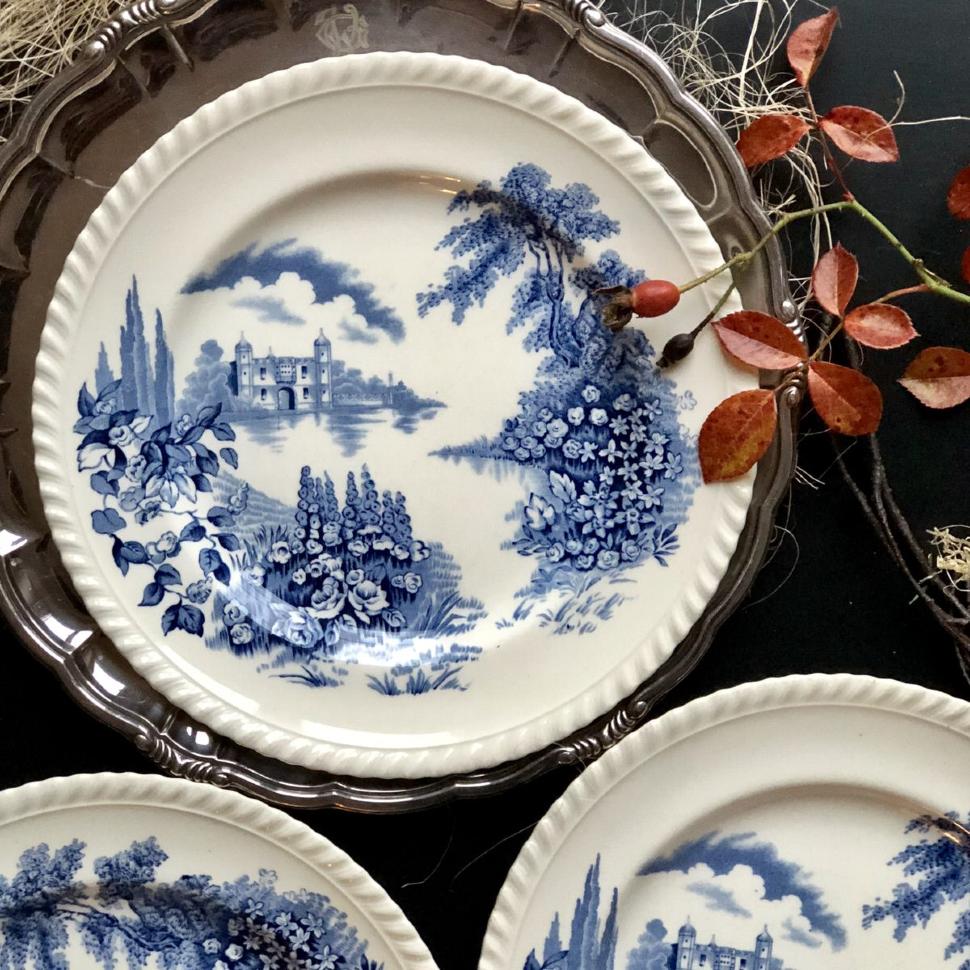 Тарелка Замок на озере 22 см Johnson Bros Англия уценка