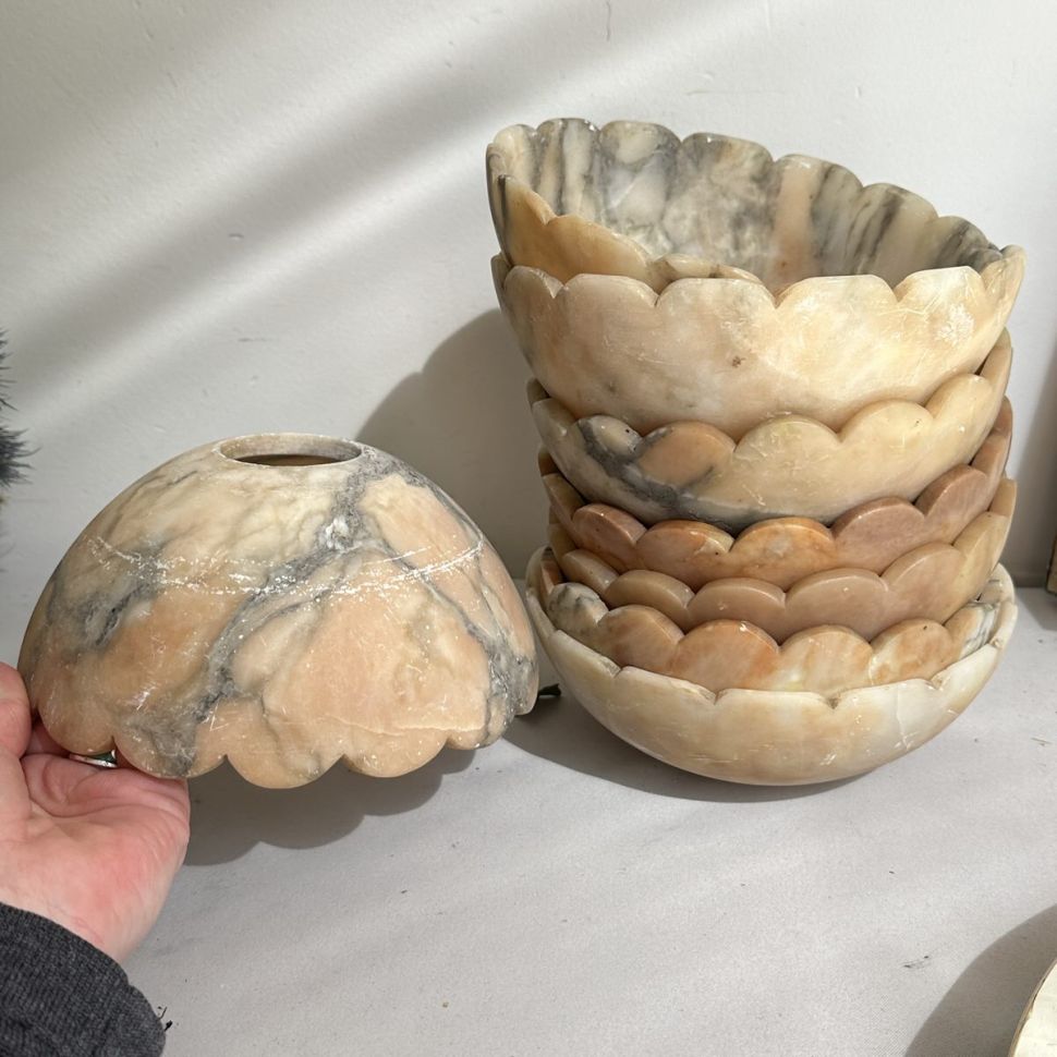 Плафон для лампы 16 см натуральный камень