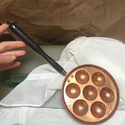 Сковорода для выпечки пончиков малая 15 см медь