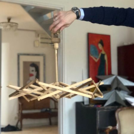 Сушилка для носков и трусов с креплением дерево