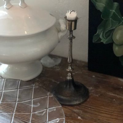 Подсвечник 21 см мельхиор высокий