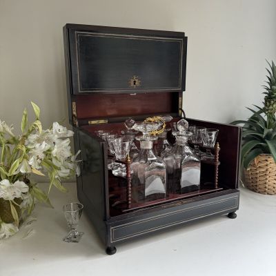 Бар эпохи Наполеона III дерево хрусталь