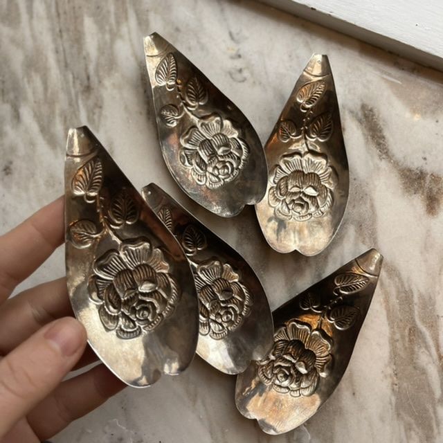 Ложка Амьюз-буш Роза 10 см мельхиор