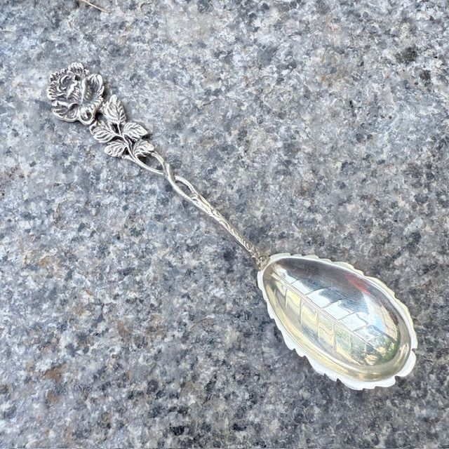 Ложка чайная Хильдесхаймская роза 11 см серебро