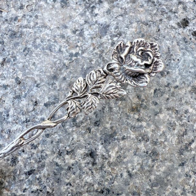 Ложка чайная Хильдесхаймская роза 11 см серебро