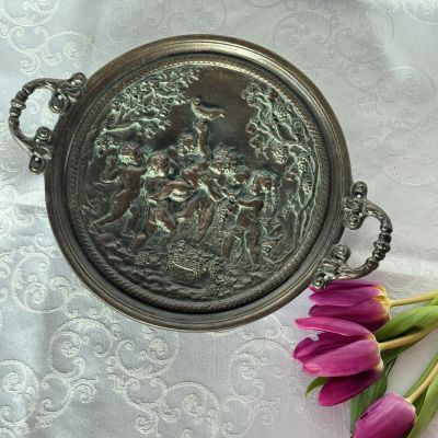 Поднос с ручками Ангелы 26 см регюль Франция