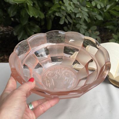 Салатник в стиле Lalique 25 см хрусталь  