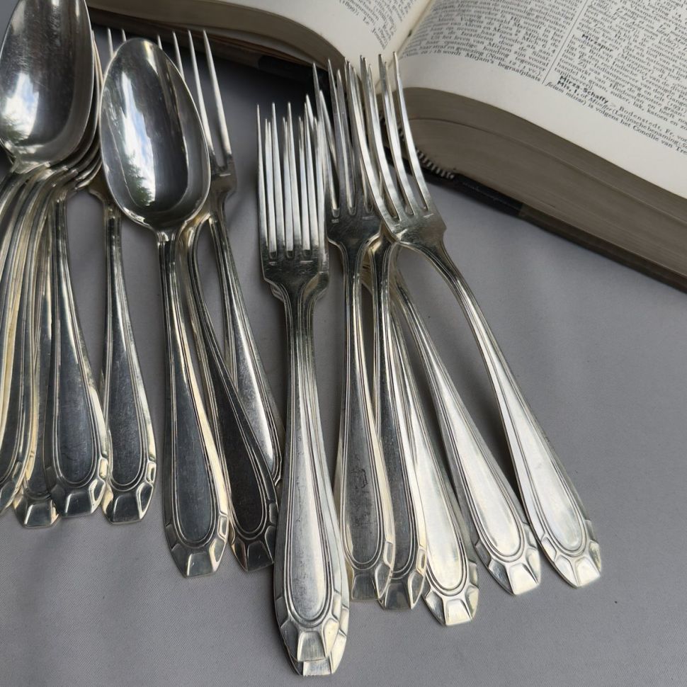 Вилка столовая Frenais 21 см серебрение Франция 