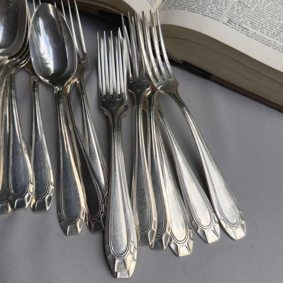 Вилка столовая Frenais 21 см серебрение Франция 