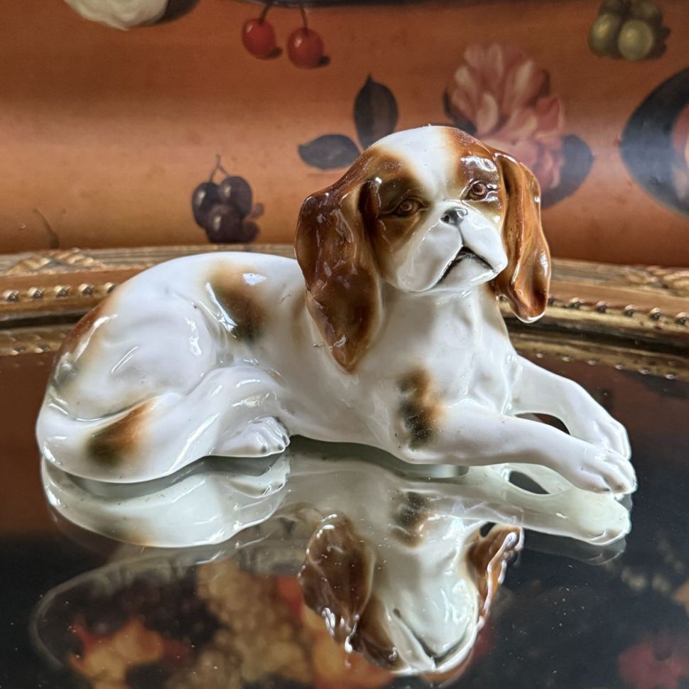 Статуэтка Goebel Спаниель 15 см фарфор Германия