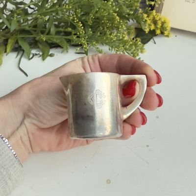 Молочник мини 40 мл мельхиор серебрение Голландия