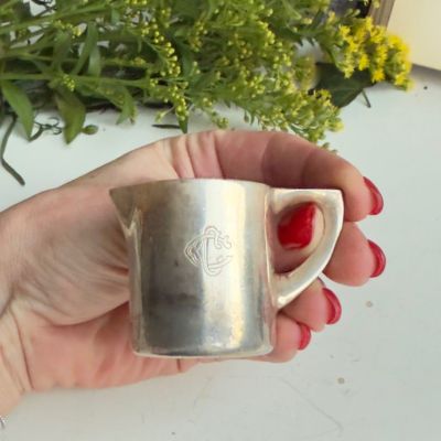 Молочник мини 40 мл мельхиор серебрение Голландия