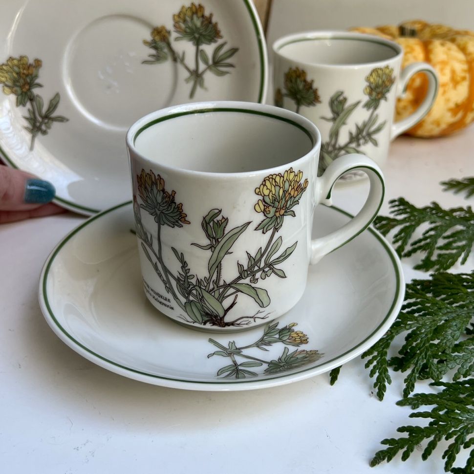 Кофейная пара Tirschenreuth Заячий клевер 180 мл Германия